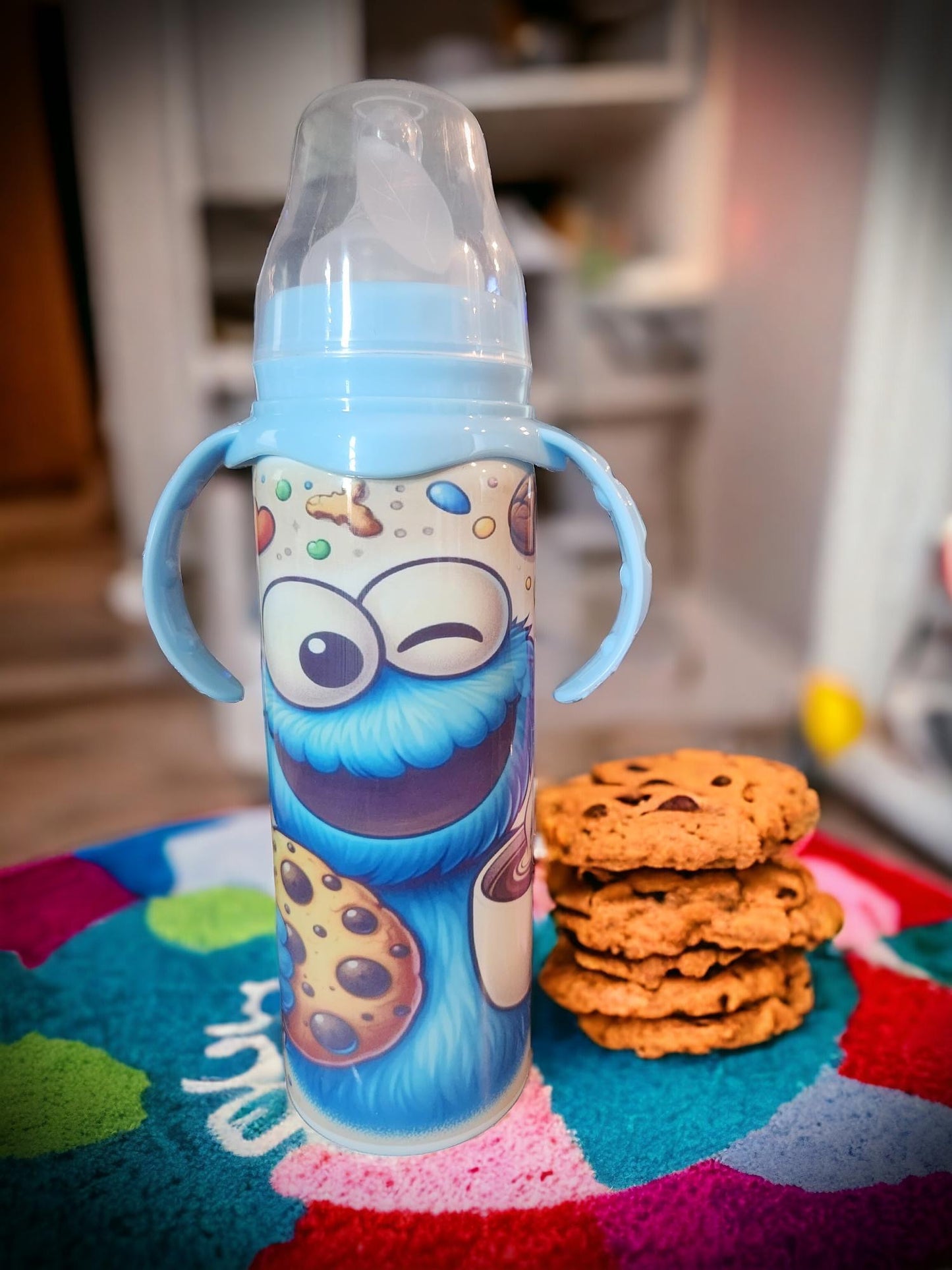 Cookie Monster Stainless Steel Baby Bottle