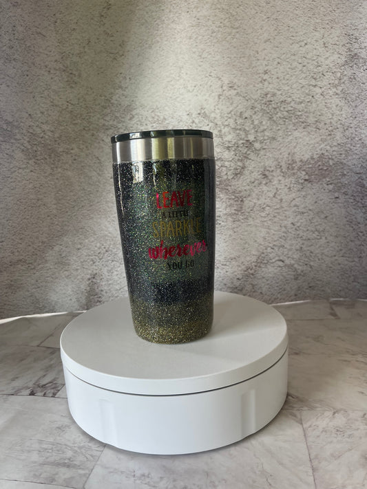 Leave A Little Sparkle Wherever You Go Epoxy Sparkle Tumbler