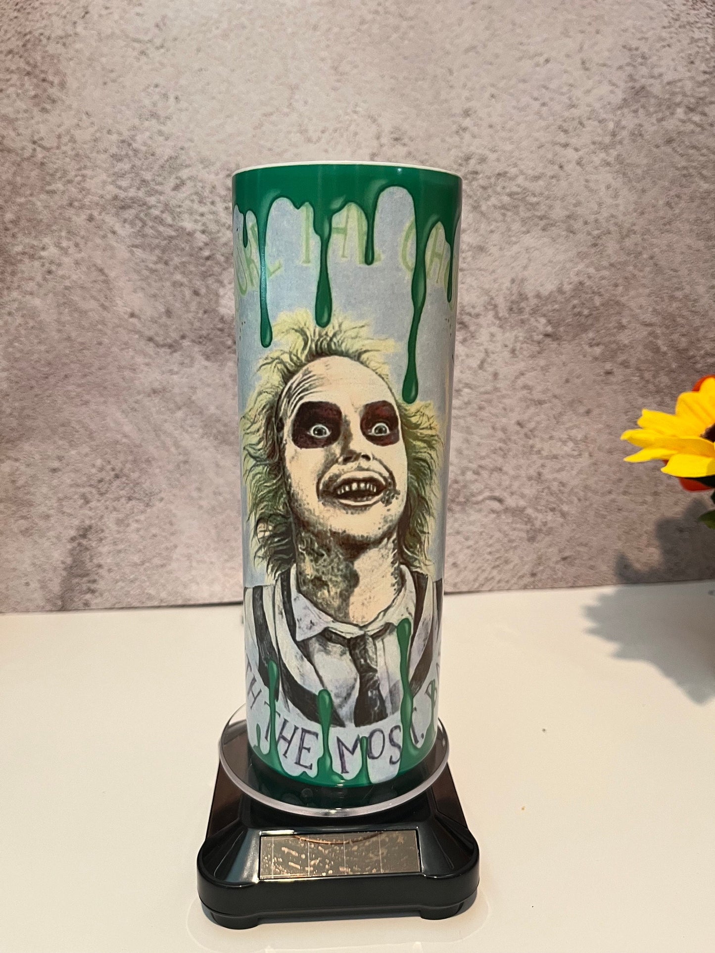 Glow In The Dark Beetlejuice Tumbler 20oz Custom Movie Beetlejuice Cup Personalized