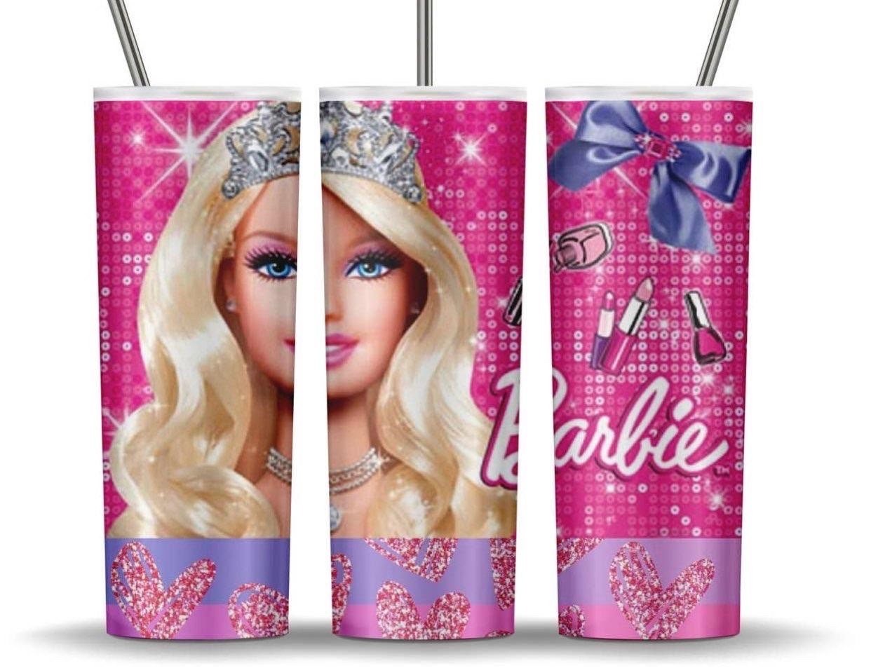 Barbie Stainless Steel Tumbler Custom Barbie Glitter Cup Barbie Movie